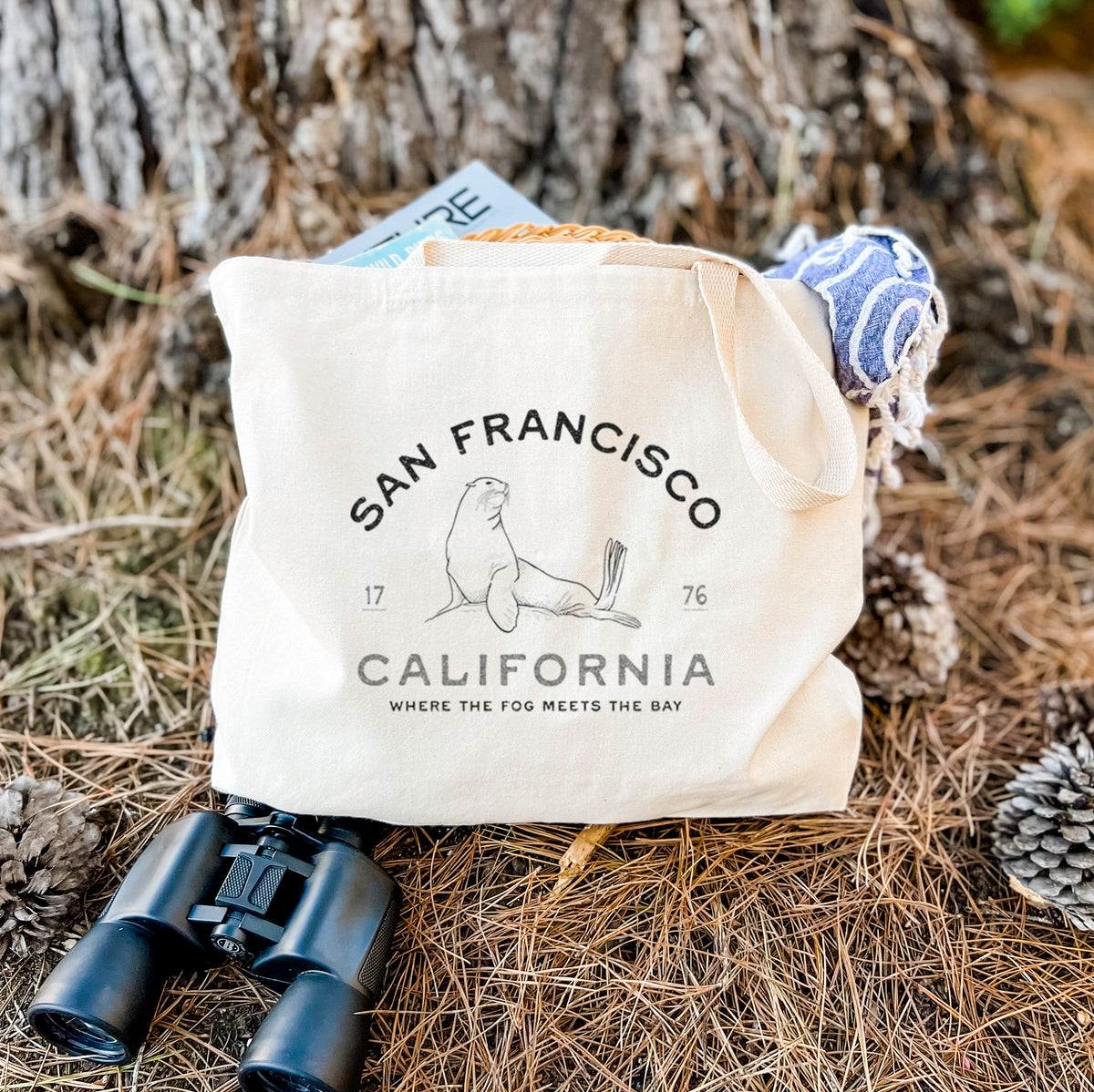 San Francisco California - Sea Lion - Tote Bag