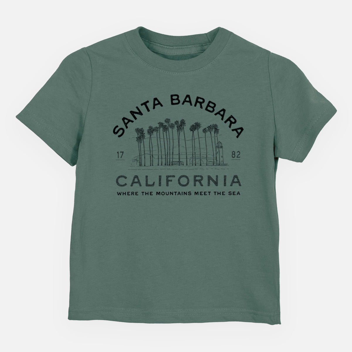 Santa Barbara California - Row of Palms - Toddler/Youth Shirt