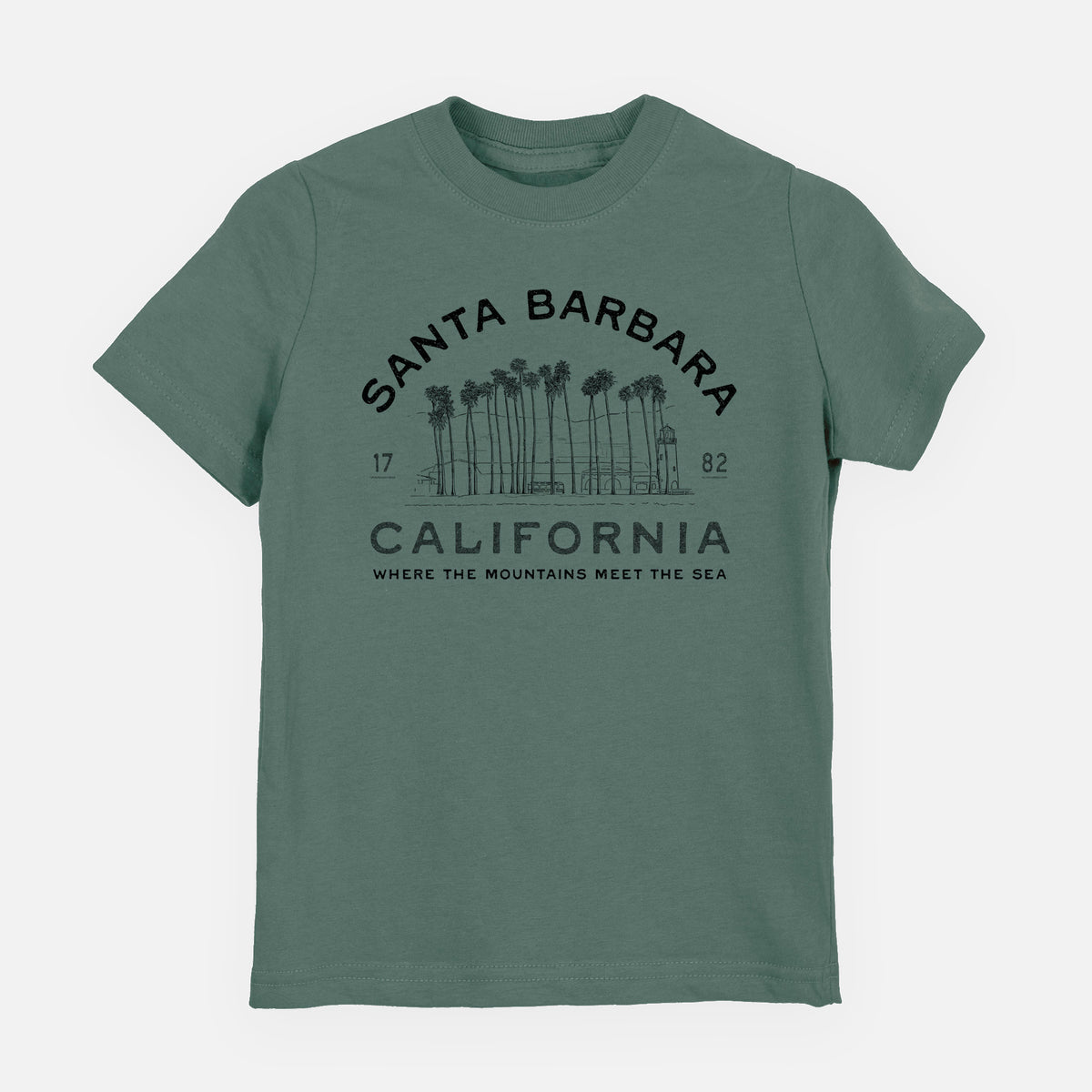 Santa Barbara California - Row of Palms - Toddler/Youth Shirt