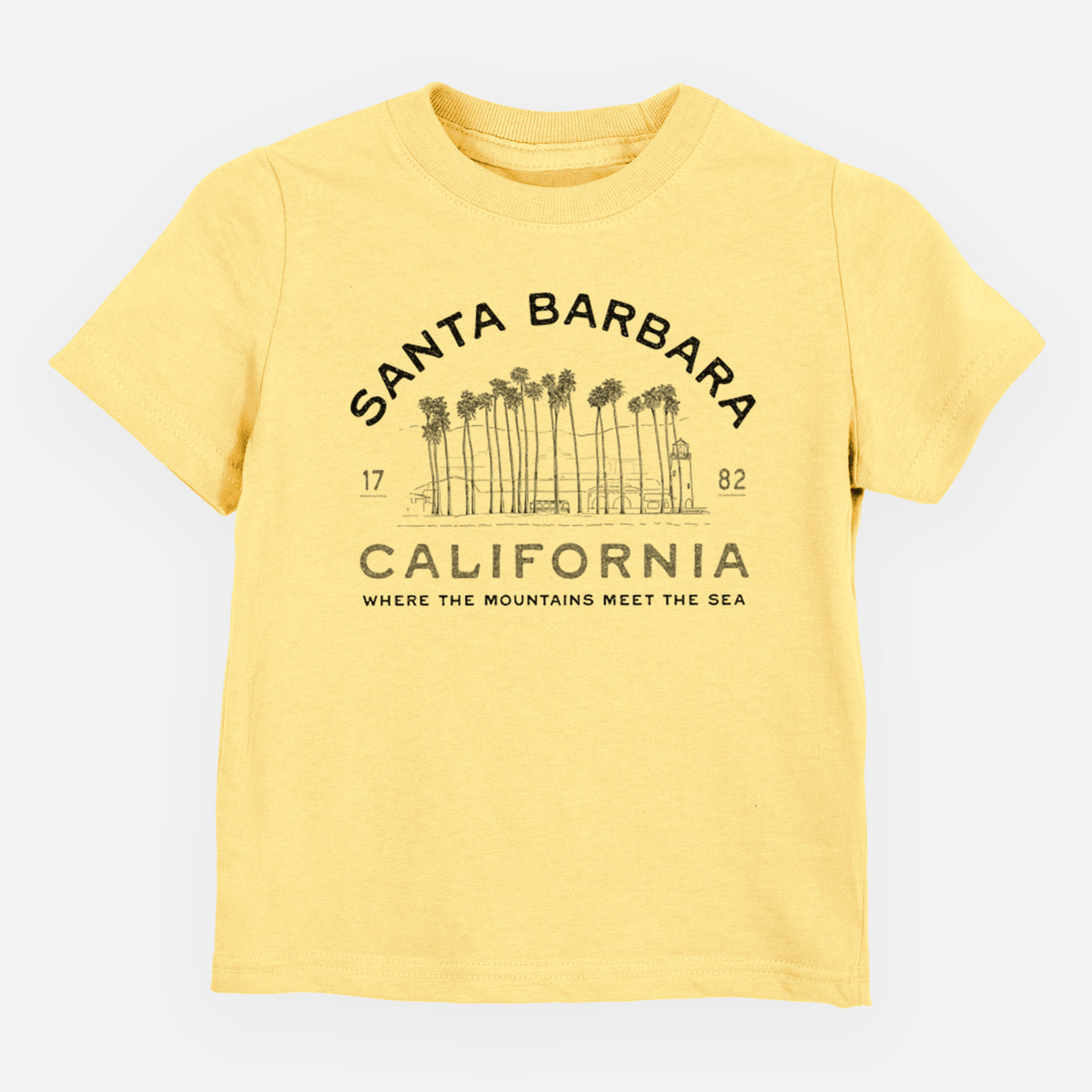 Santa Barbara California - Row of Palms - Toddler/Youth Shirt