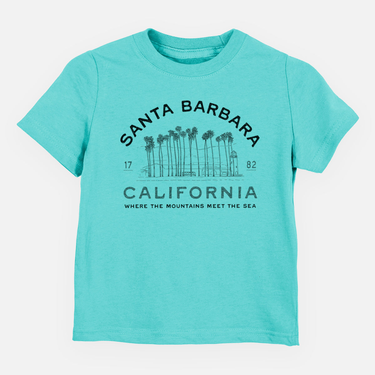 Santa Barbara California - Row of Palms - Toddler/Youth Shirt