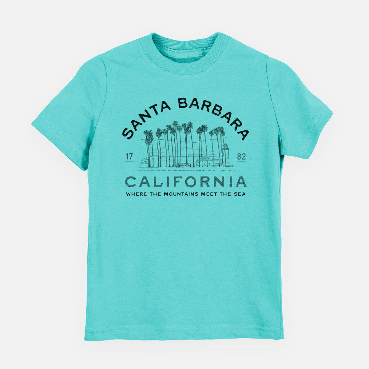 Santa Barbara California - Row of Palms - Toddler/Youth Shirt