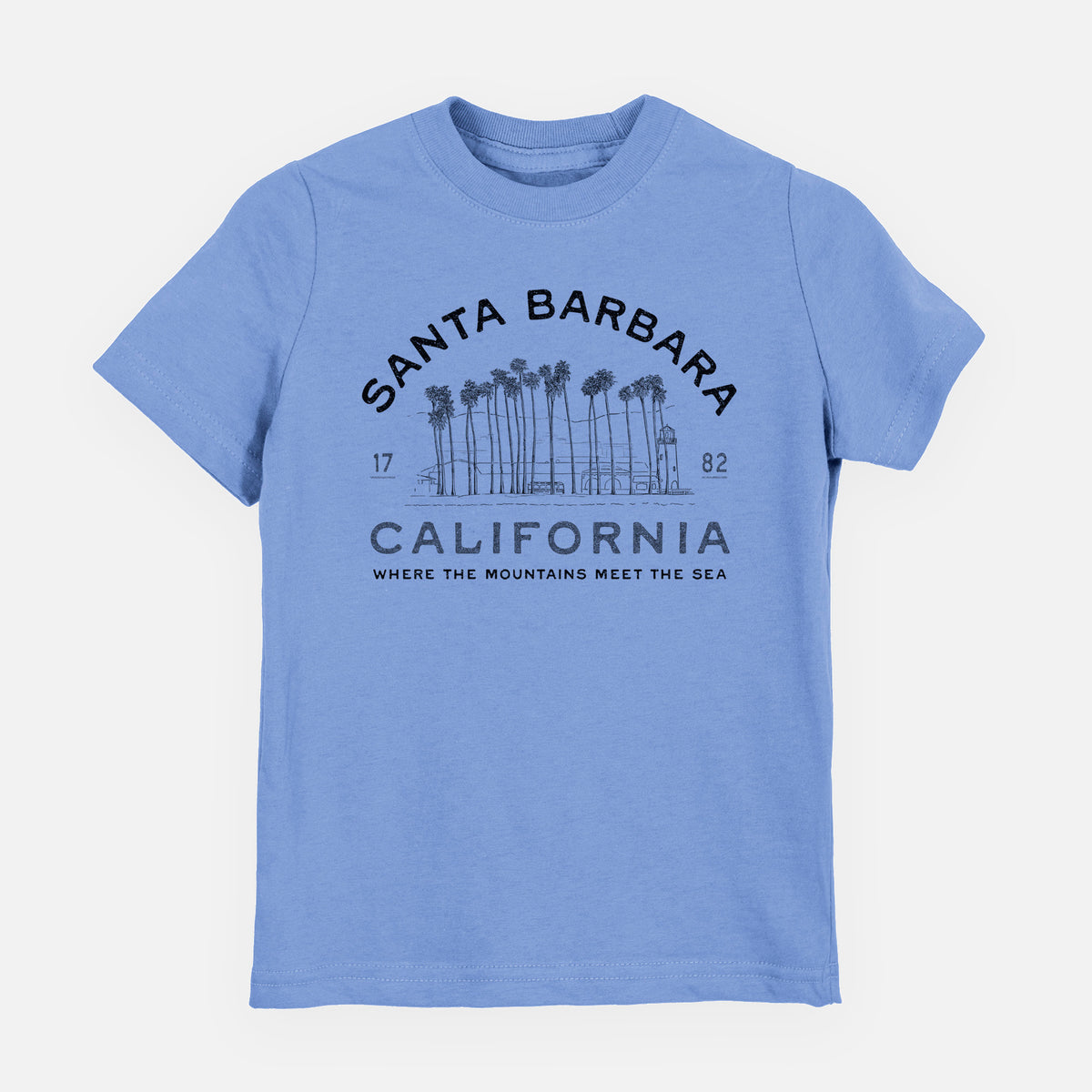 Santa Barbara California - Row of Palms - Toddler/Youth Shirt