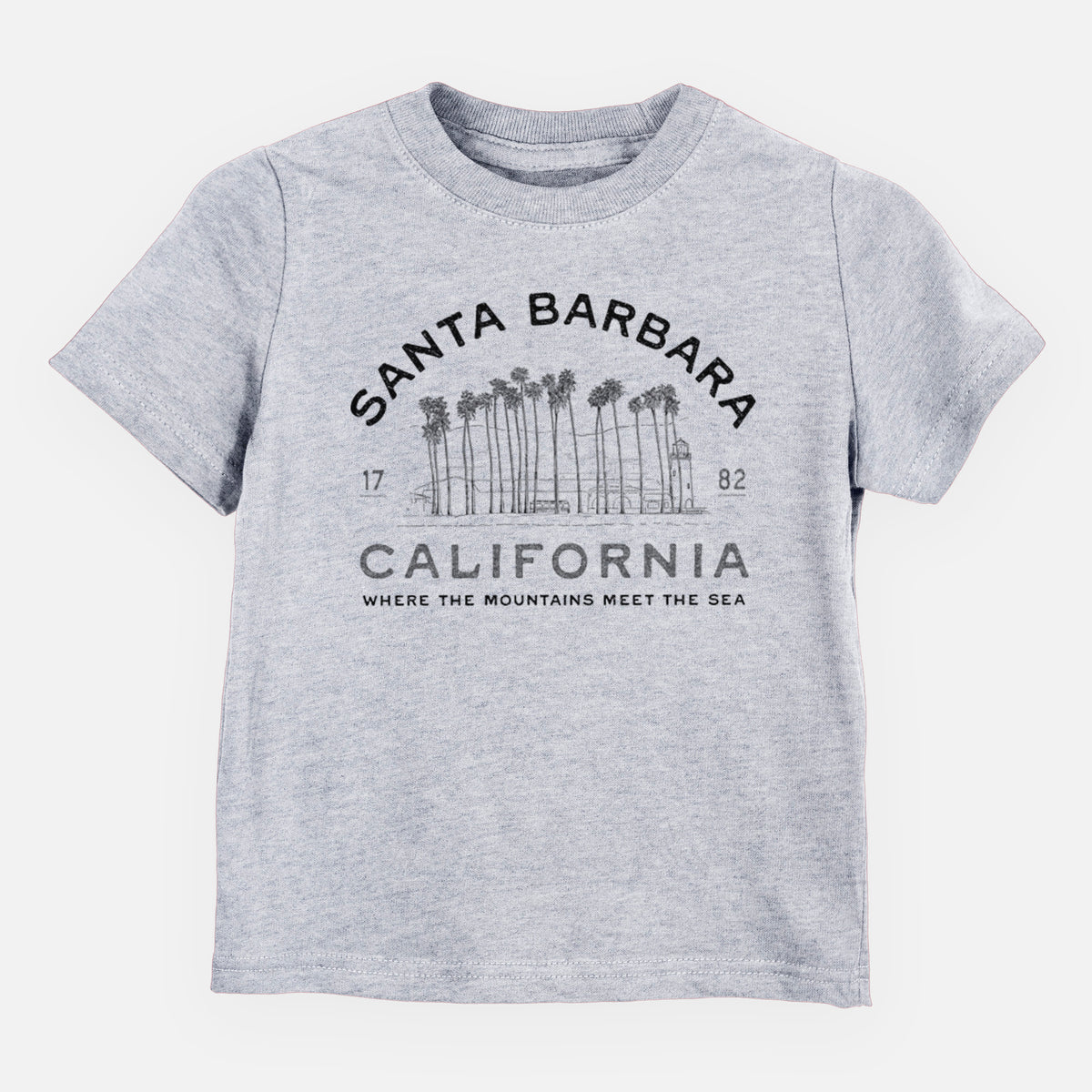 Santa Barbara California - Row of Palms - Toddler/Youth Shirt