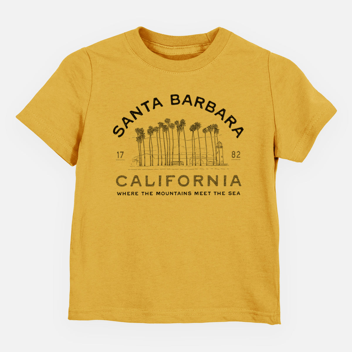 Santa Barbara California - Row of Palms - Toddler/Youth Shirt