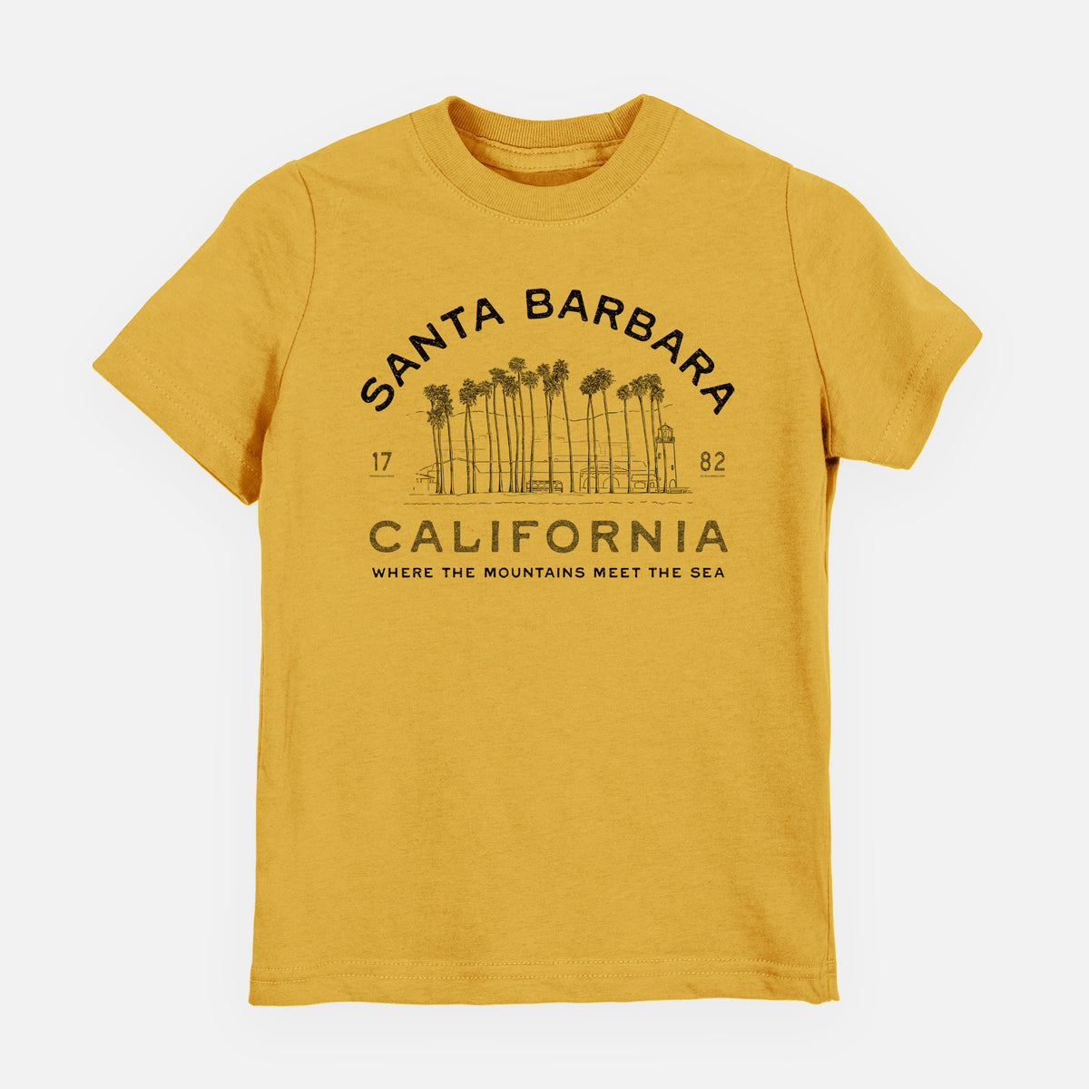 Santa Barbara California - Row of Palms - Toddler/Youth Shirt