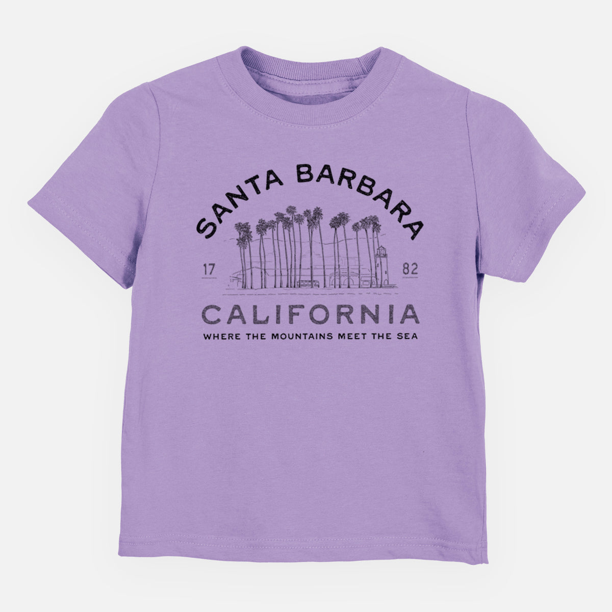 Santa Barbara California - Row of Palms - Toddler/Youth Shirt