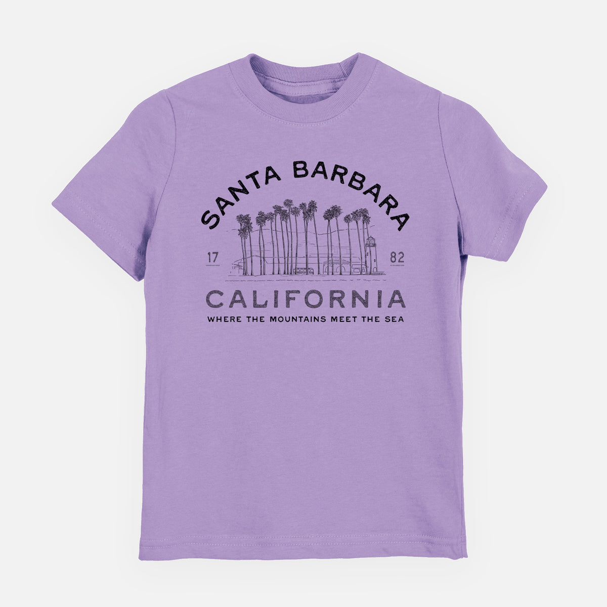 Santa Barbara California - Row of Palms - Toddler/Youth Shirt