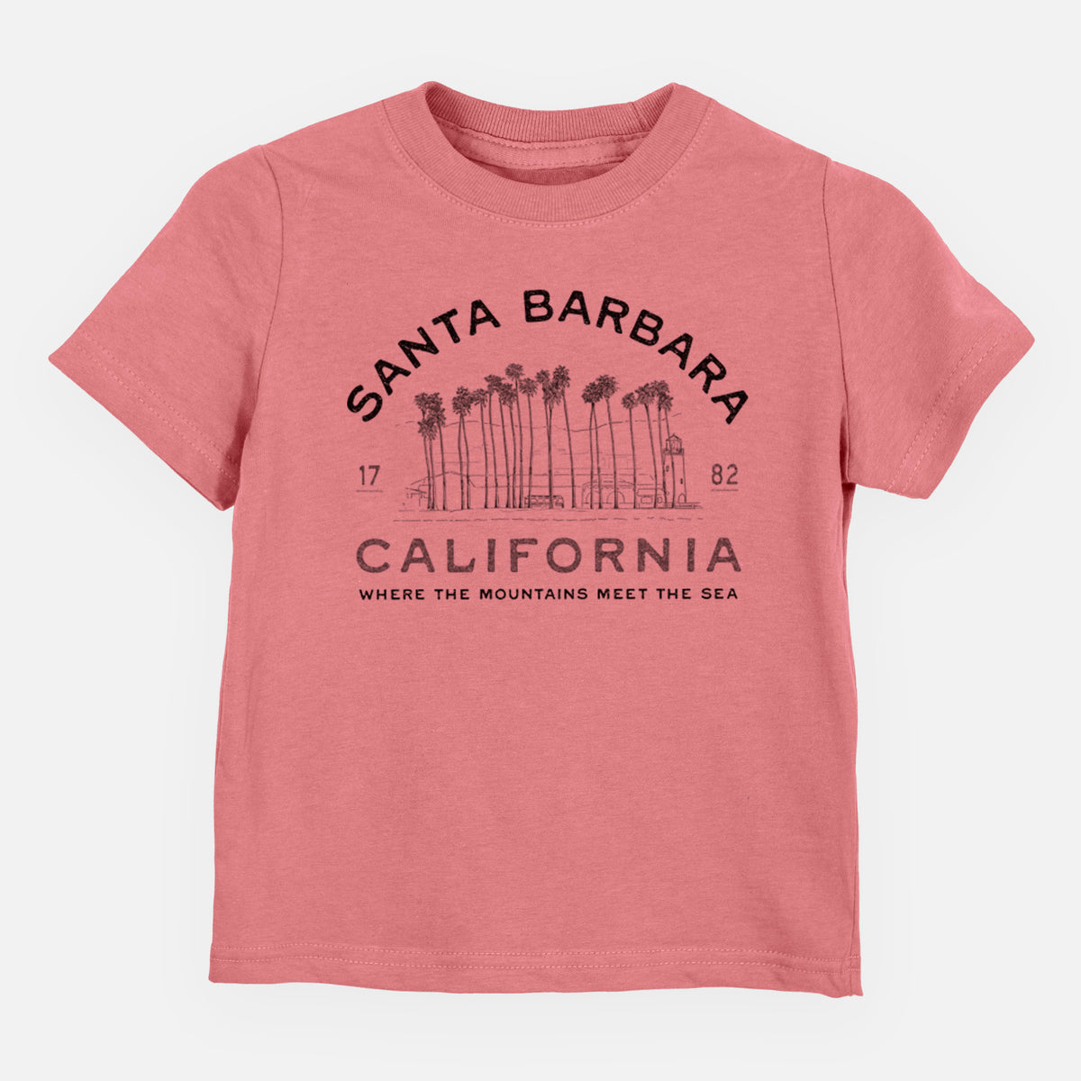 Santa Barbara California - Row of Palms - Toddler/Youth Shirt