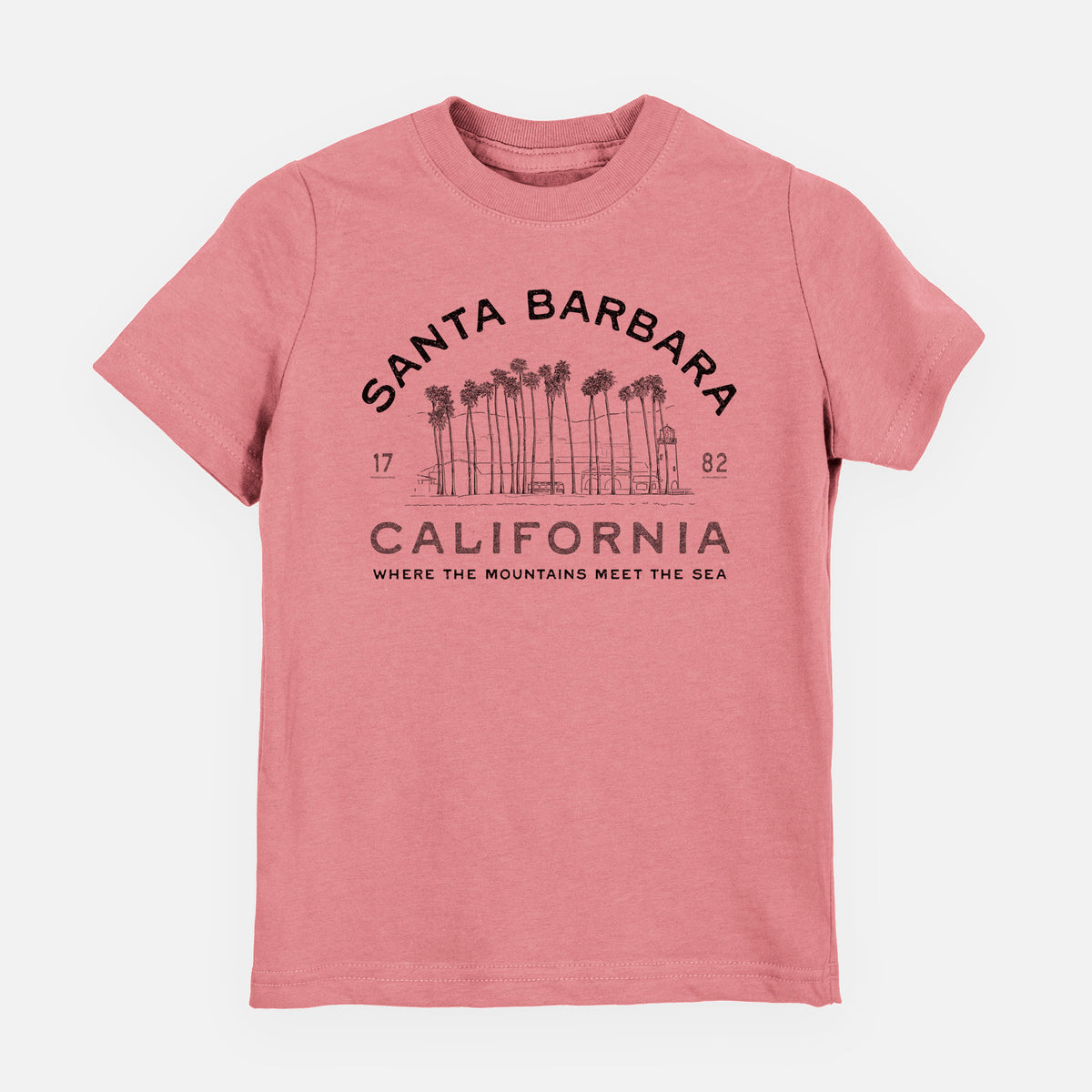 Santa Barbara California - Row of Palms - Toddler/Youth Shirt