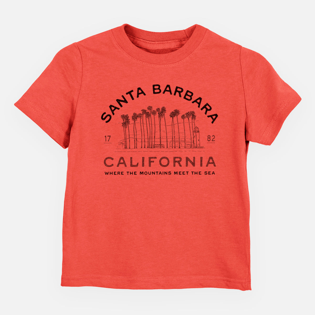 Santa Barbara California - Row of Palms - Toddler/Youth Shirt