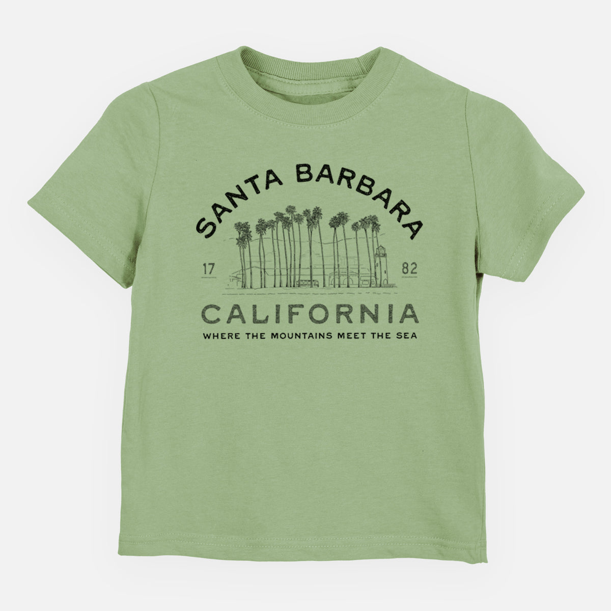 Santa Barbara California - Row of Palms - Toddler/Youth Shirt