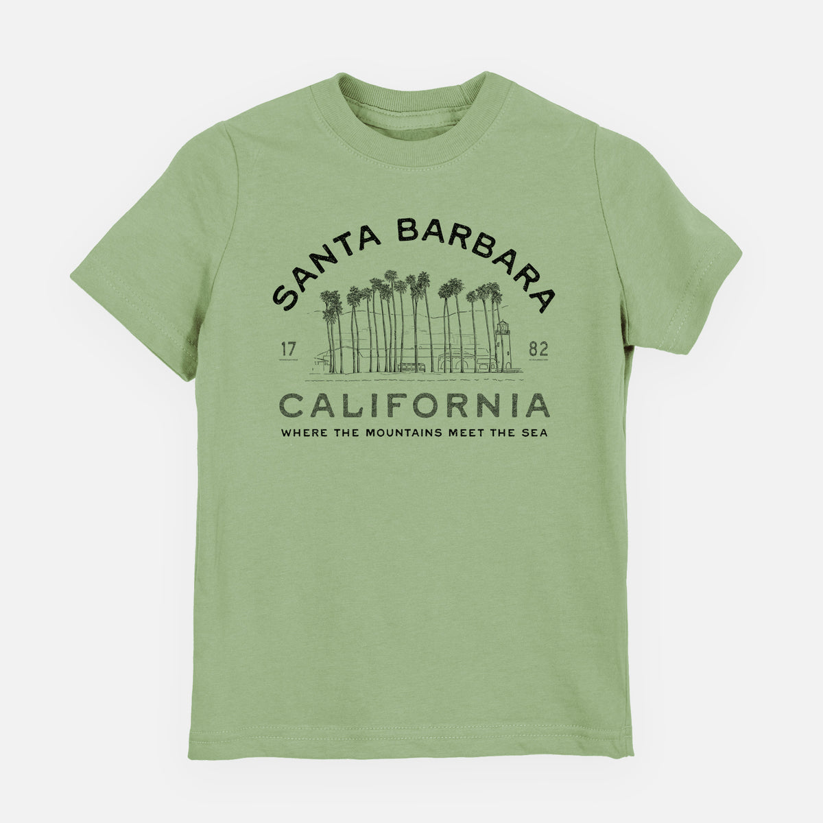 Santa Barbara California - Row of Palms - Toddler/Youth Shirt