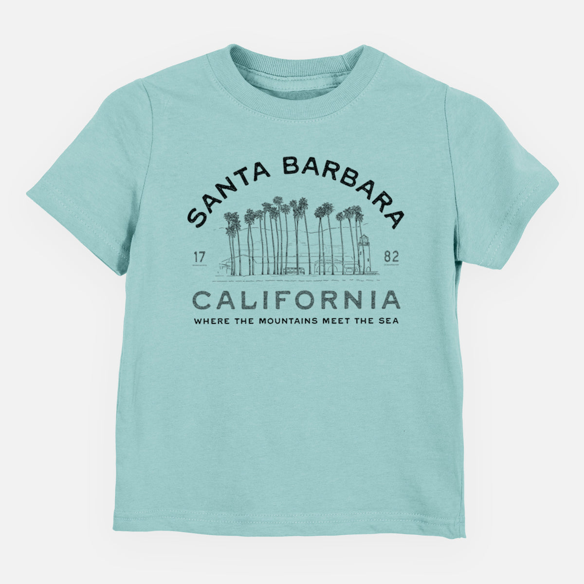 Santa Barbara California - Row of Palms - Toddler/Youth Shirt
