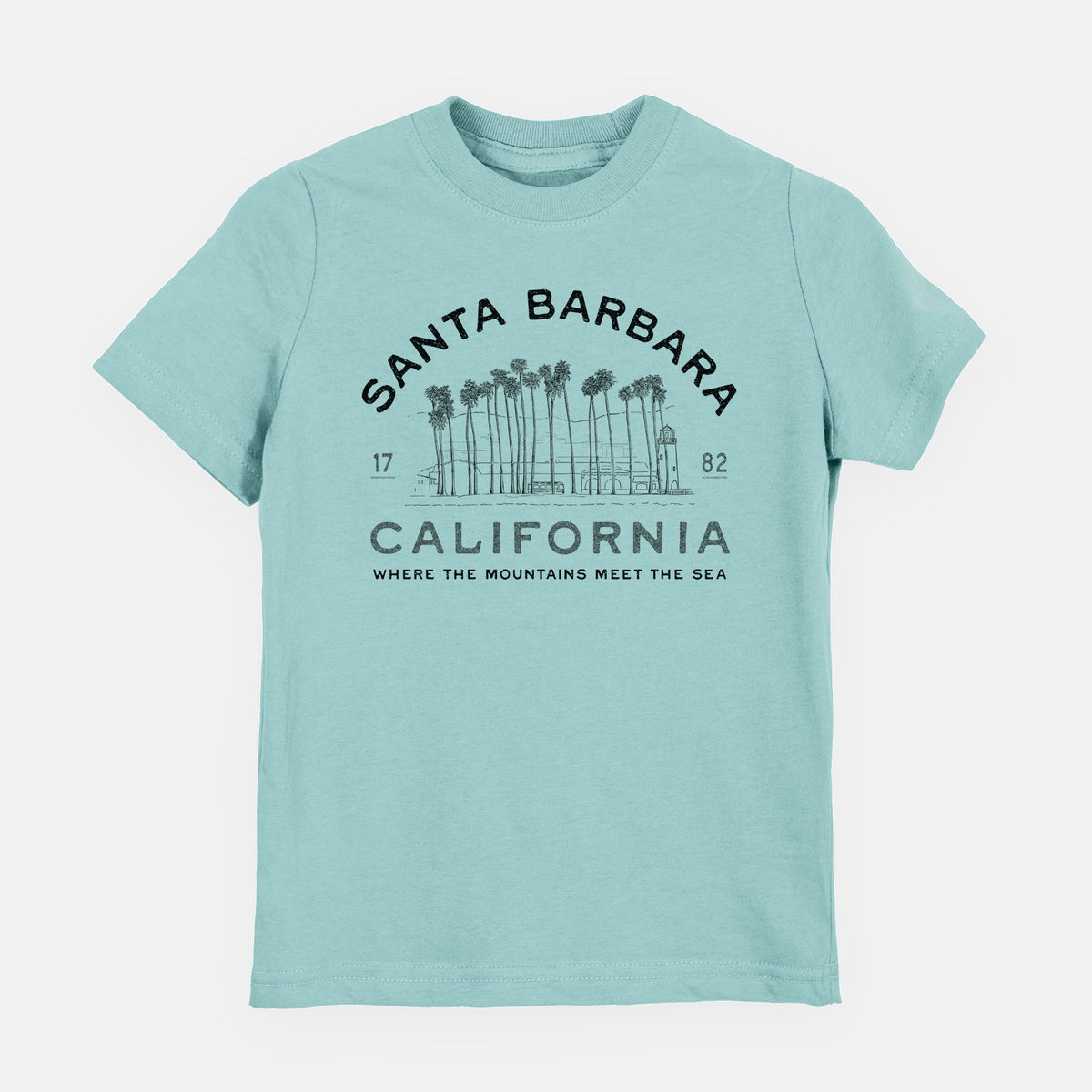 Santa Barbara California - Row of Palms - Toddler/Youth Shirt