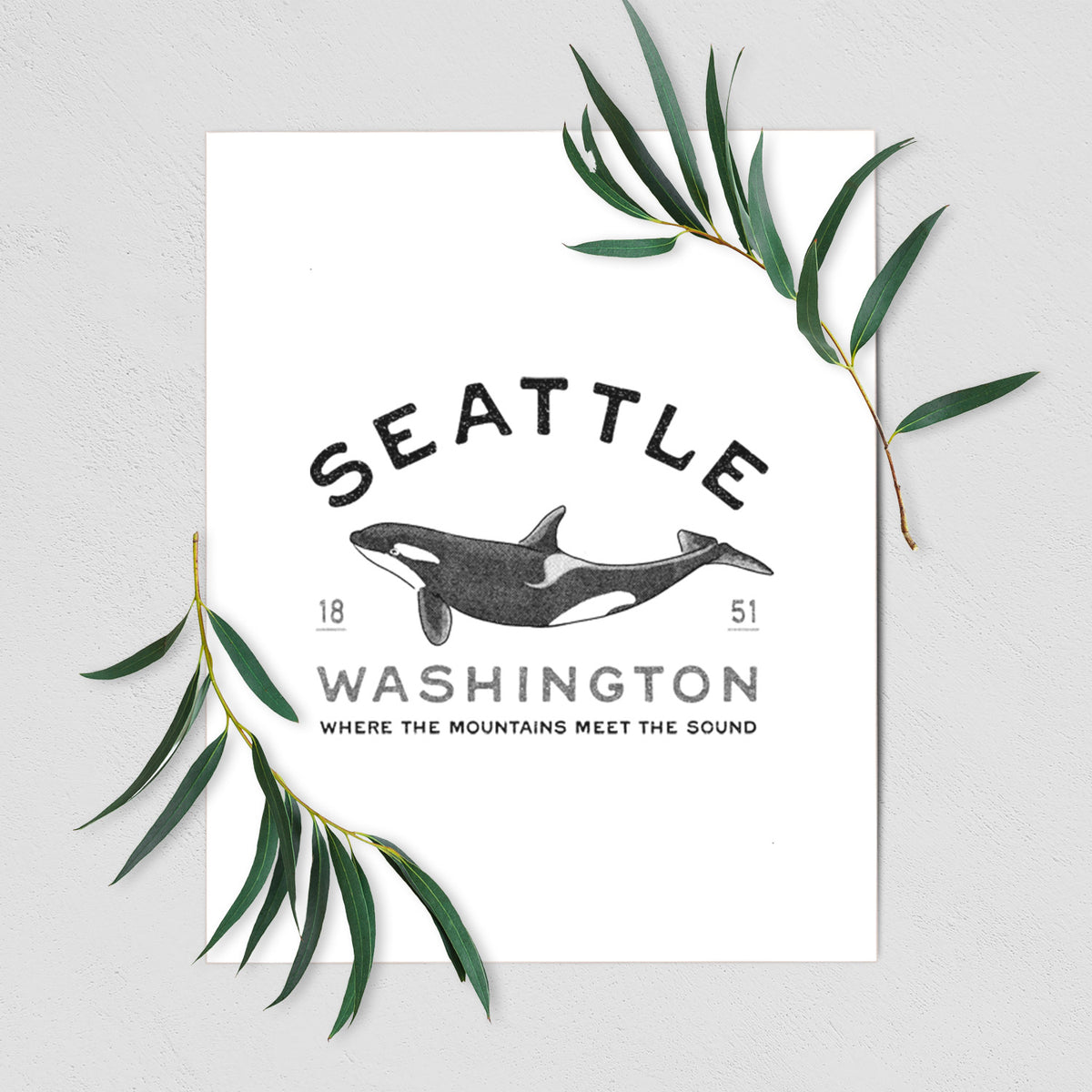 Seattle Washington - Orca - Fine Art Print