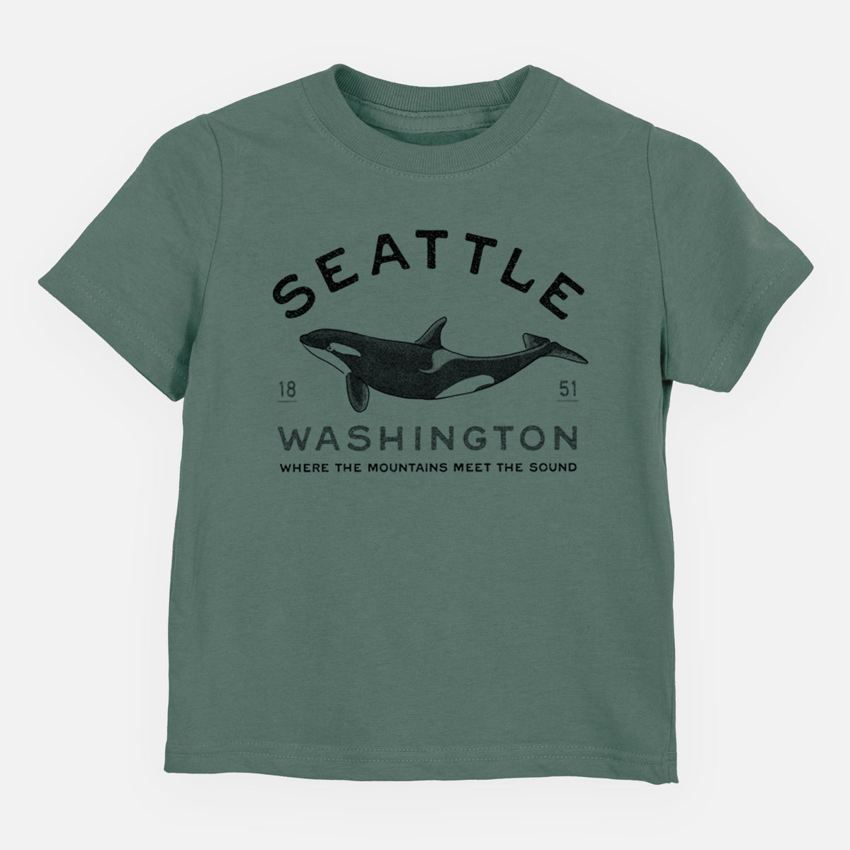 Seattle Washington - Orca - Toddler/Youth Shirt
