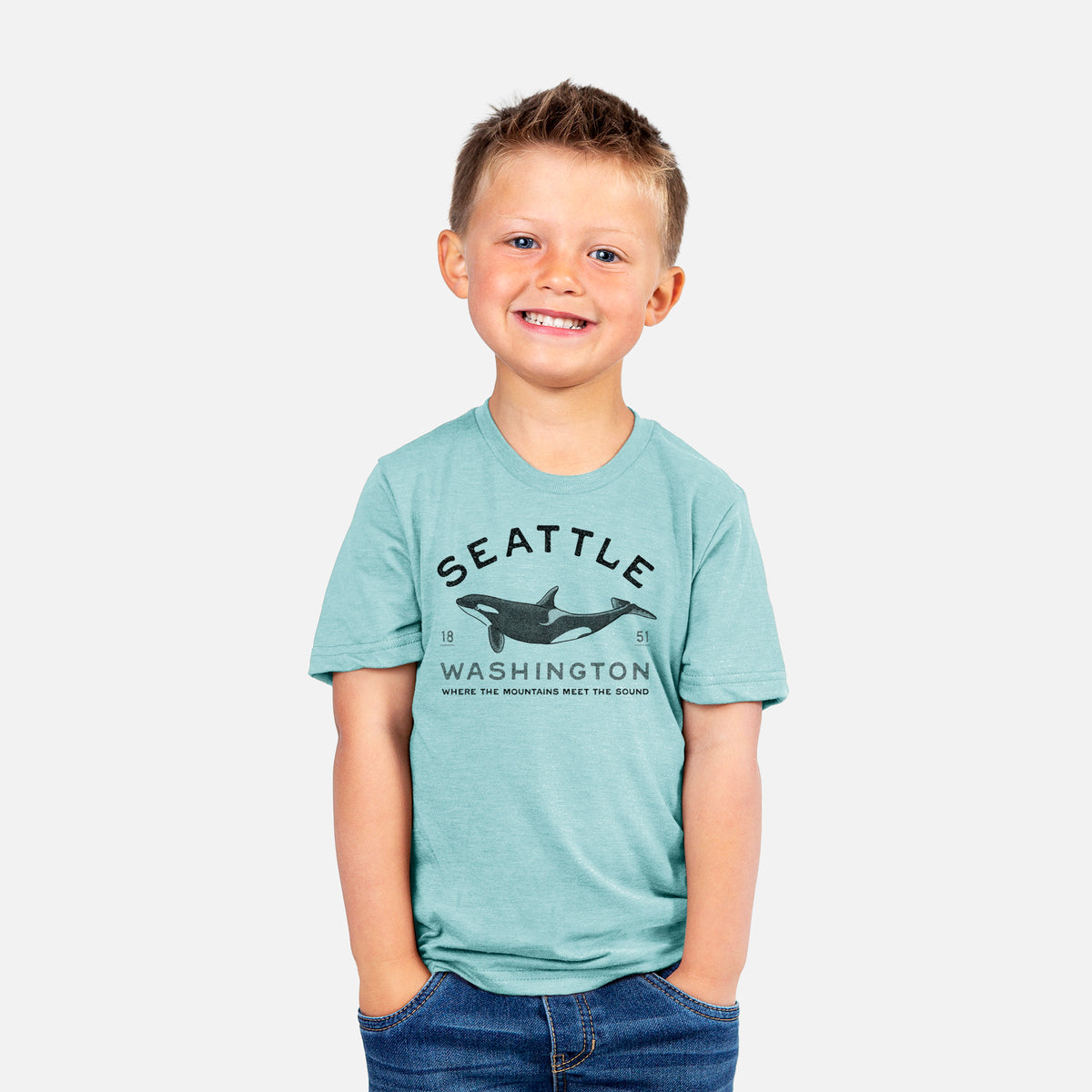Seattle Washington - Orca - Toddler/Youth Shirt