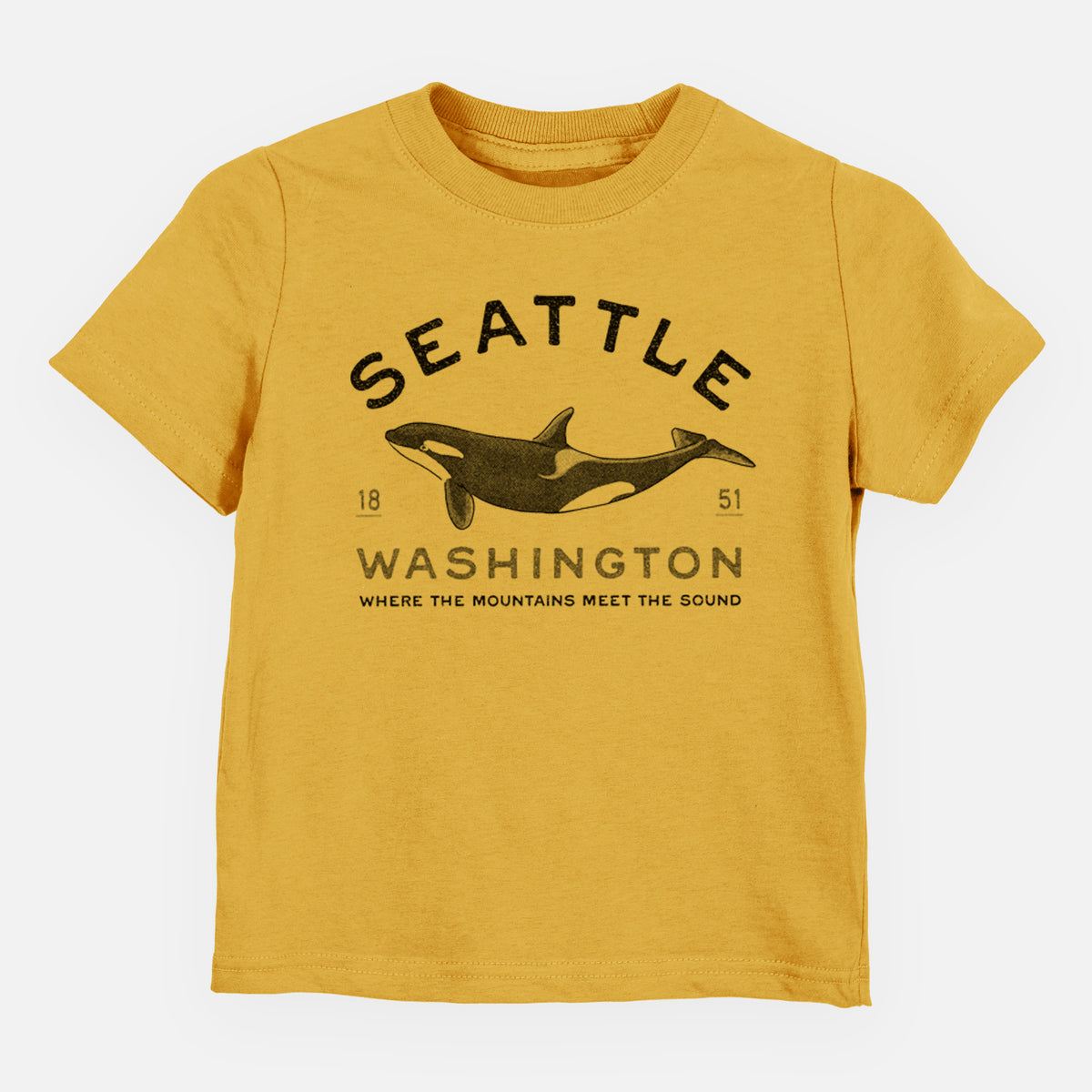 Seattle Washington - Orca - Toddler/Youth Shirt