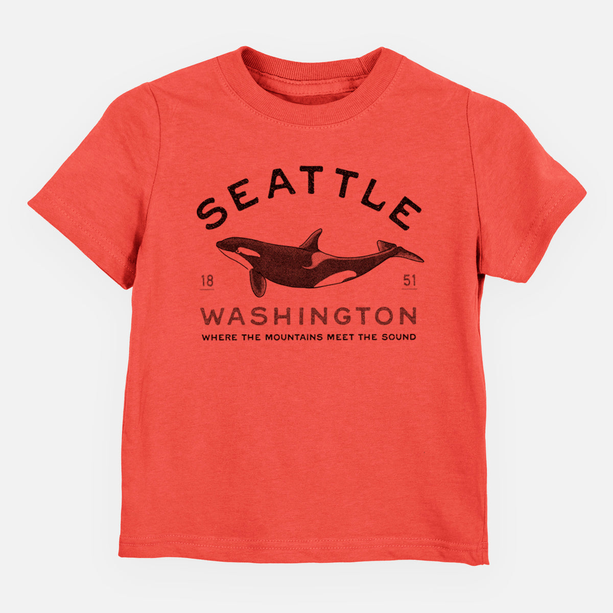 Seattle Washington - Orca - Toddler/Youth Shirt