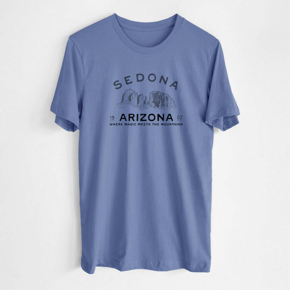 Sedona Arizona Cathedral Rock - Lightweight 100% Cotton Unisex Crewneck