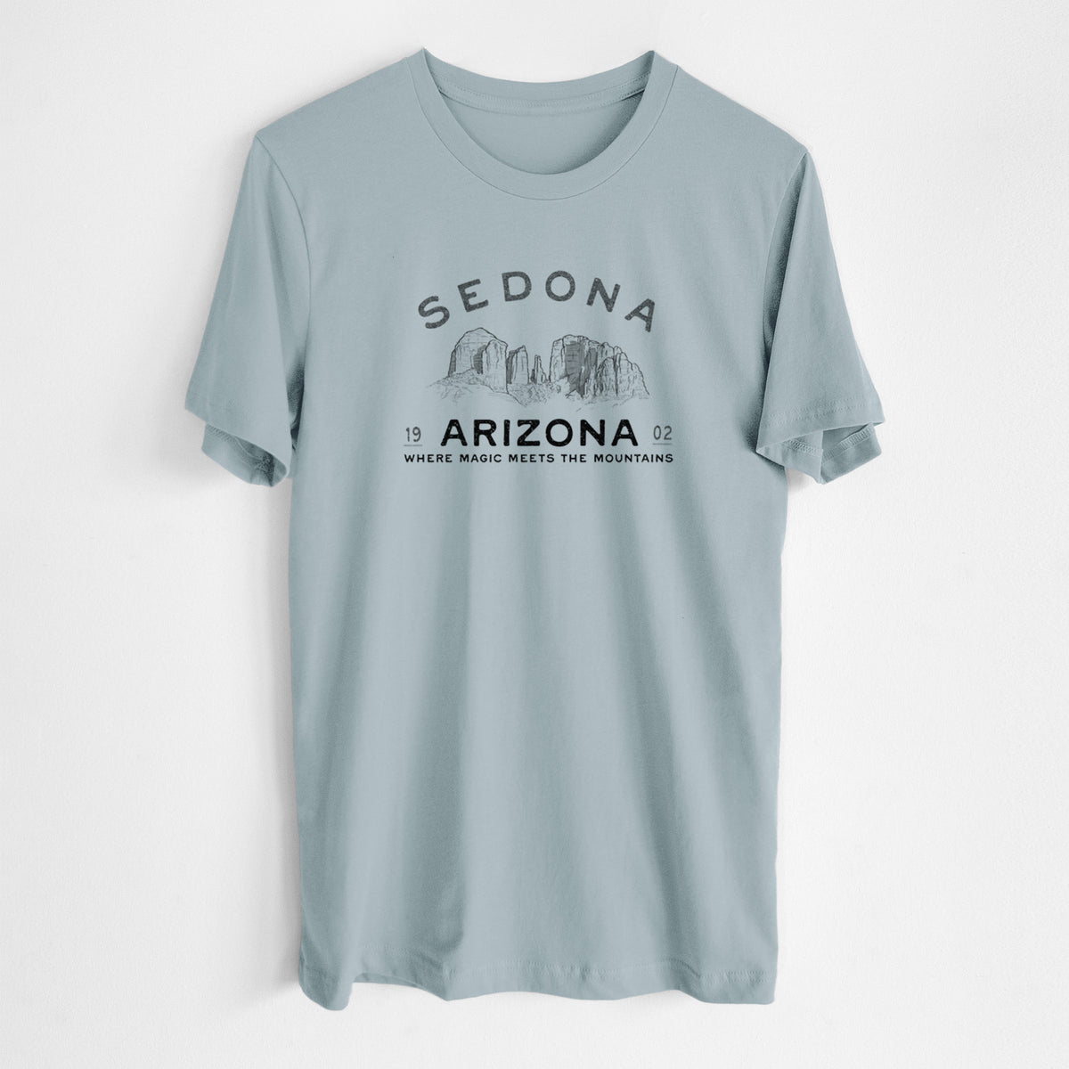 Sedona Arizona Cathedral Rock - Lightweight 100% Cotton Unisex Crewneck