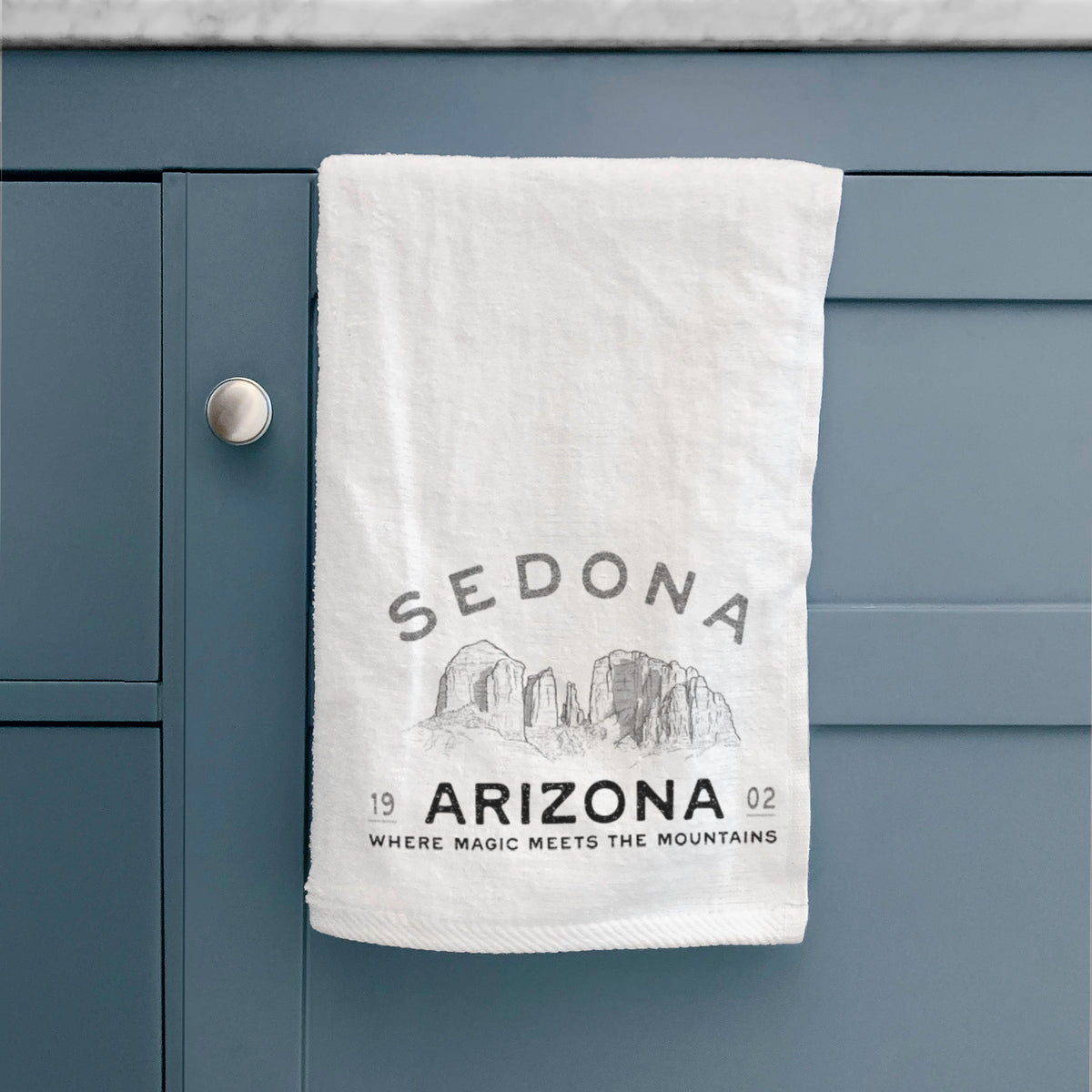 Sedona Arizona Cathedral Rock Premium Decorative Hand Towel