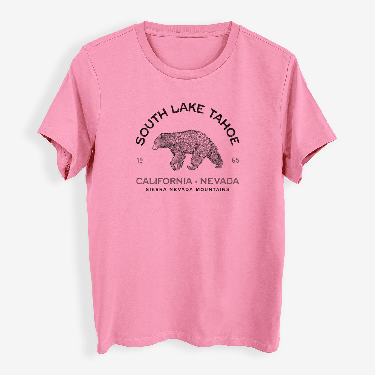 South Lake Tahoe Black Bear - Womens Everyday Maple Tee