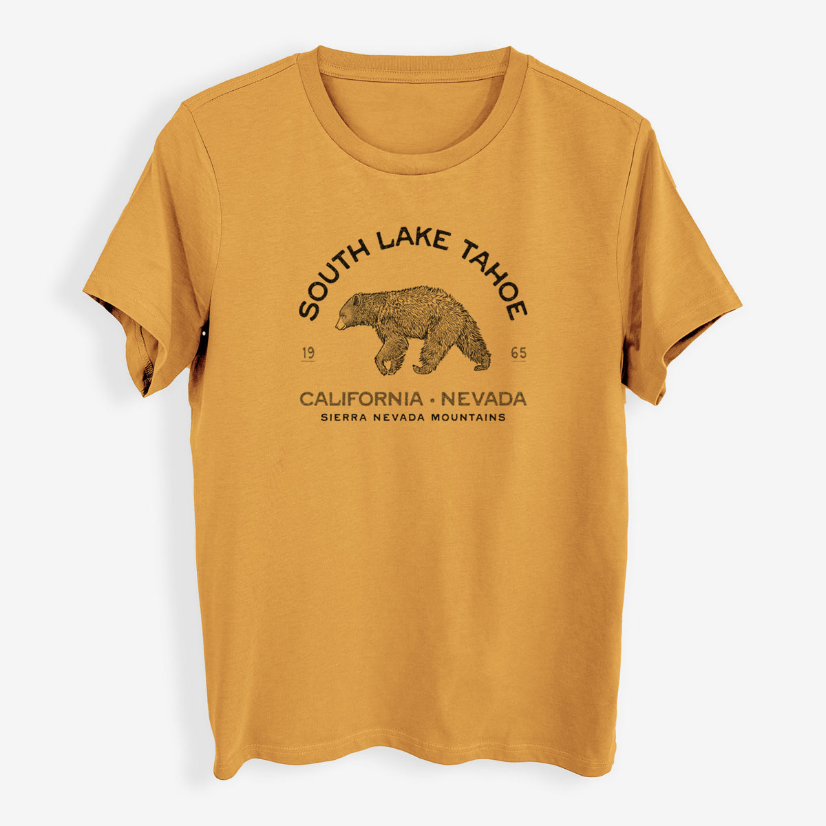 South Lake Tahoe Black Bear - Womens Everyday Maple Tee