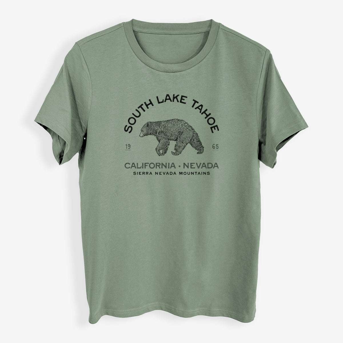 South Lake Tahoe Black Bear - Womens Everyday Maple Tee