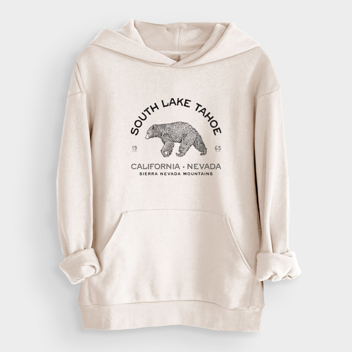 South Lake Tahoe Black Bear  - Bodega Midweight Hoodie