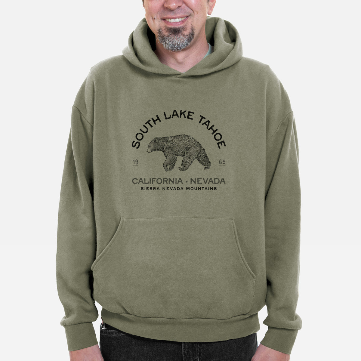 South Lake Tahoe Black Bear  - Bodega Midweight Hoodie