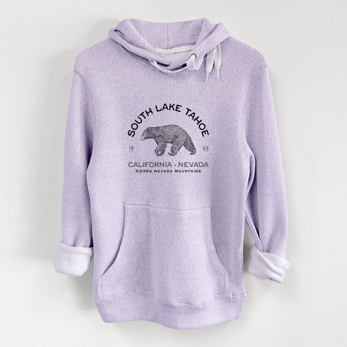 South Lake Tahoe Black Bear - Knit Hoodie