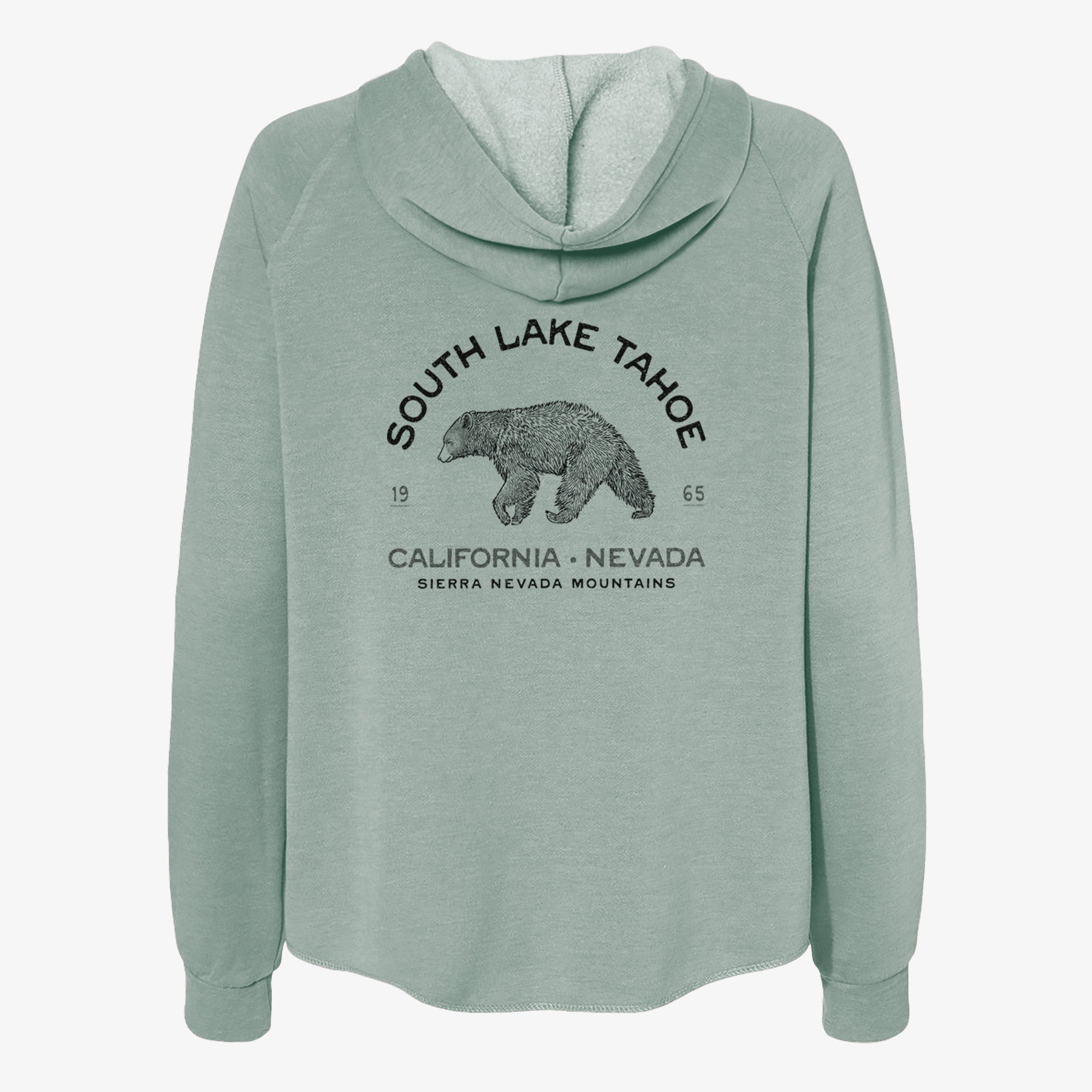 South Lake Tahoe Black Bear - Women's Cali Wave Zip-Up Sweatshirt