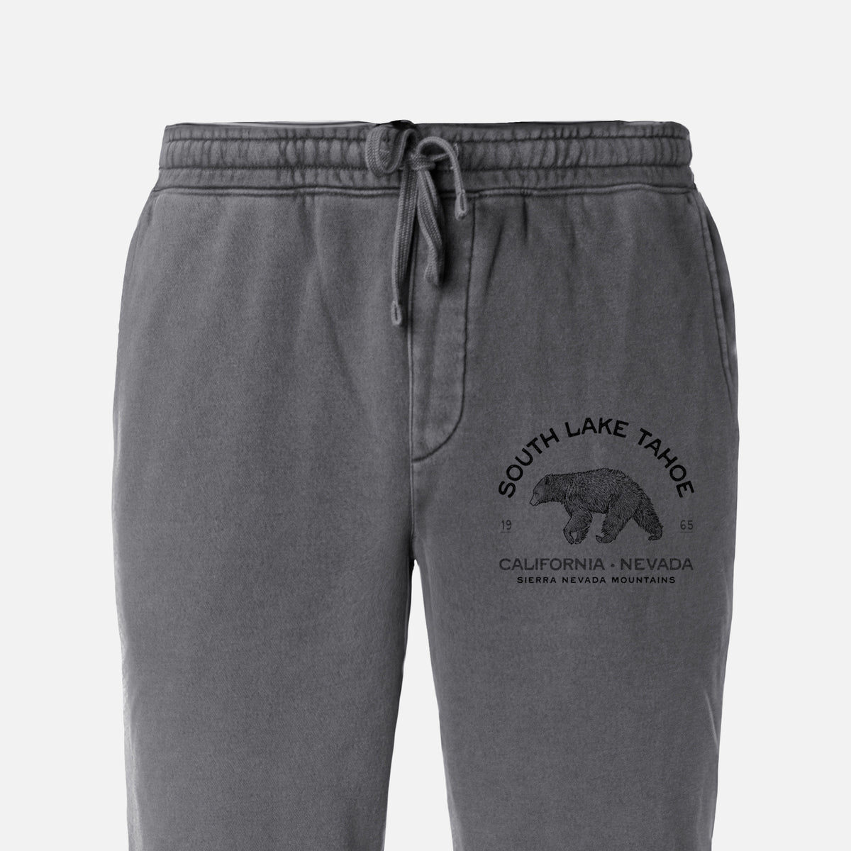 South Lake Tahoe Black Bear - Unisex Pigment Dyed Sweatpants