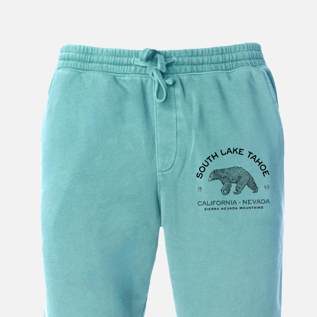 South Lake Tahoe Black Bear - Unisex Pigment Dyed Sweatpants