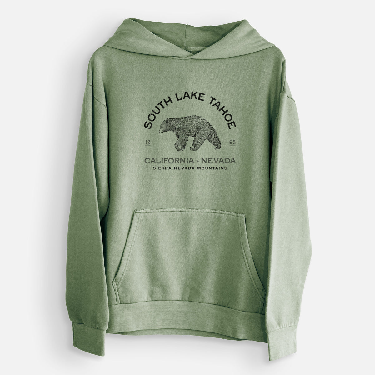 South Lake Tahoe Black Bear  - Urban Heavyweight Hoodie