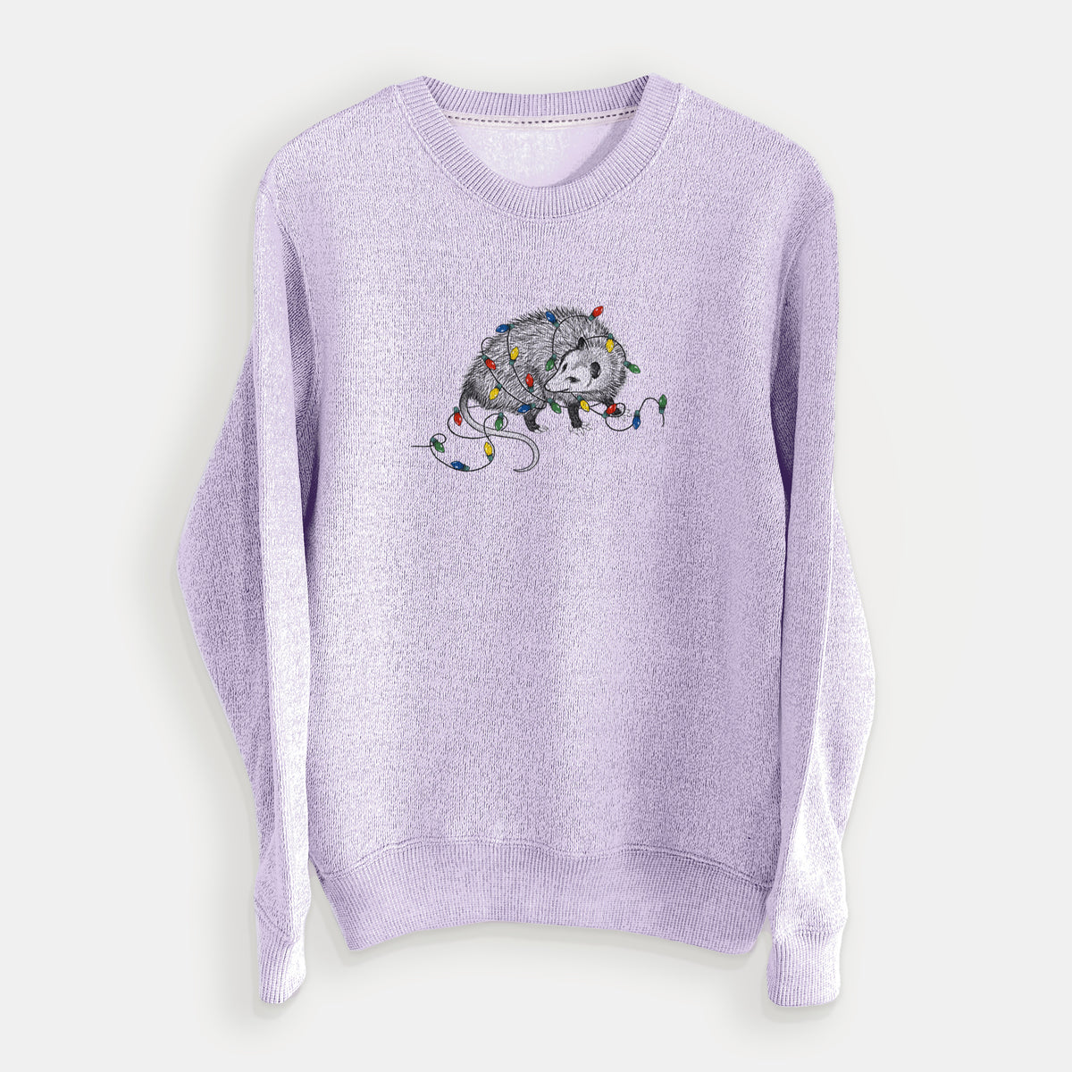 Christmas Opossum - Knit Sweatshirt