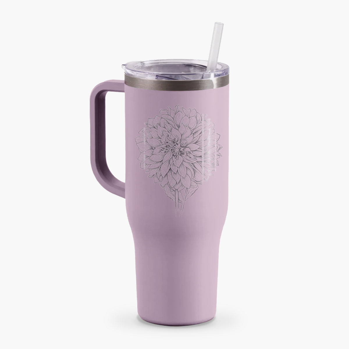 Dahlia Cafe Au Lait - 40oz Tumbler with Handle