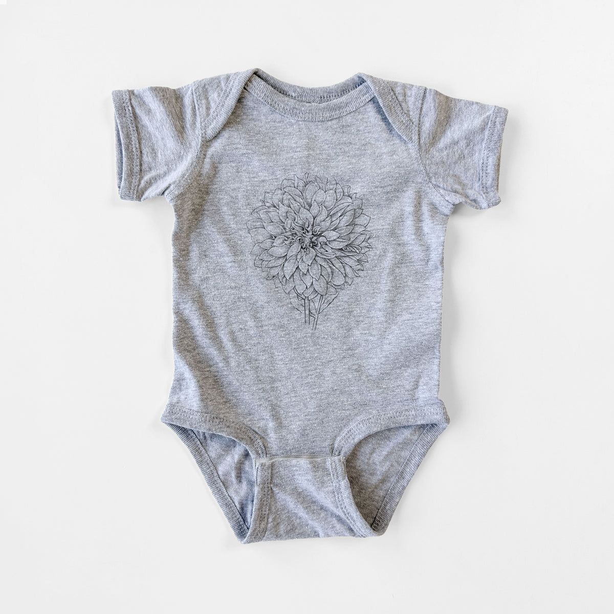 Dahlia Cafe Au Lait - Baby Fine Jersey Bodysuit