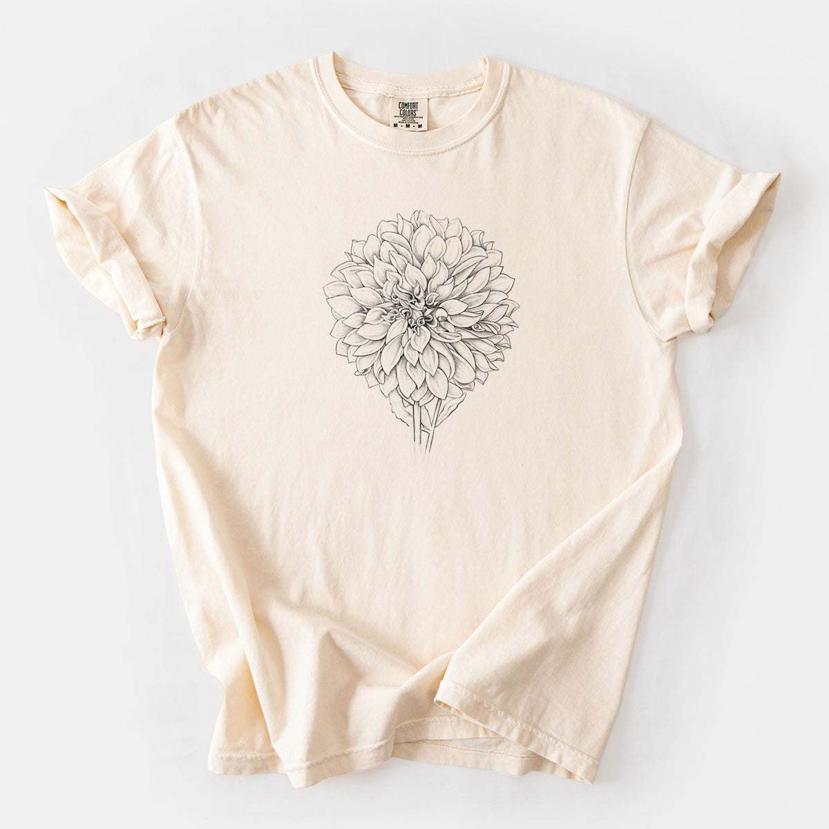 Dahlia Cafe Au Lait - Unisex Comfort Colors Garment-Dyed Heavyweight T-shirt