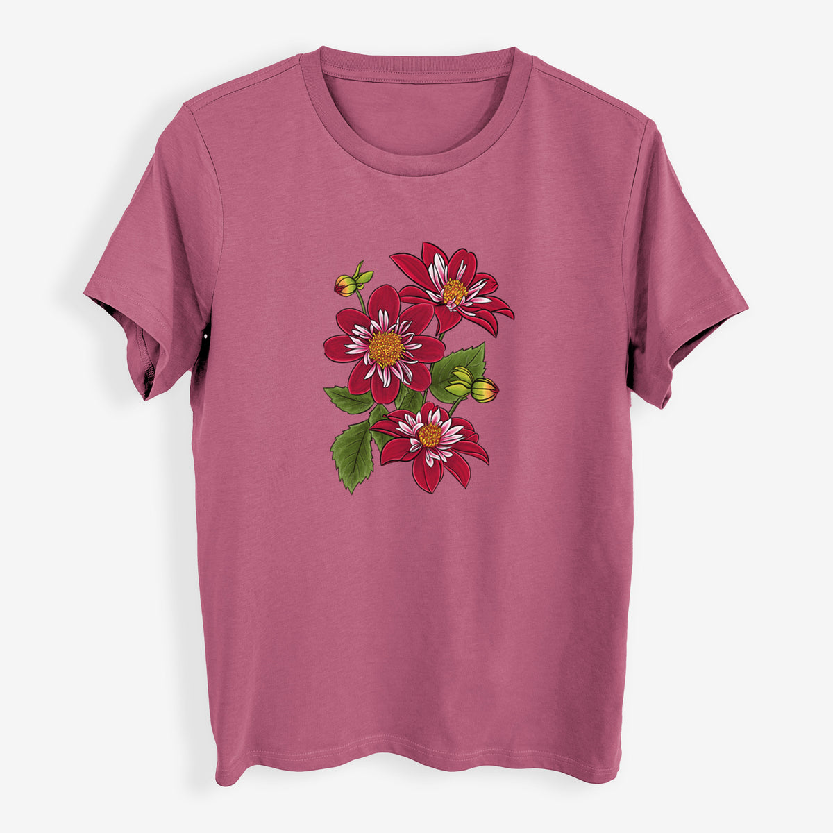 Dahlia Collarette - Night Butterfly - Womens Everyday Maple Tee