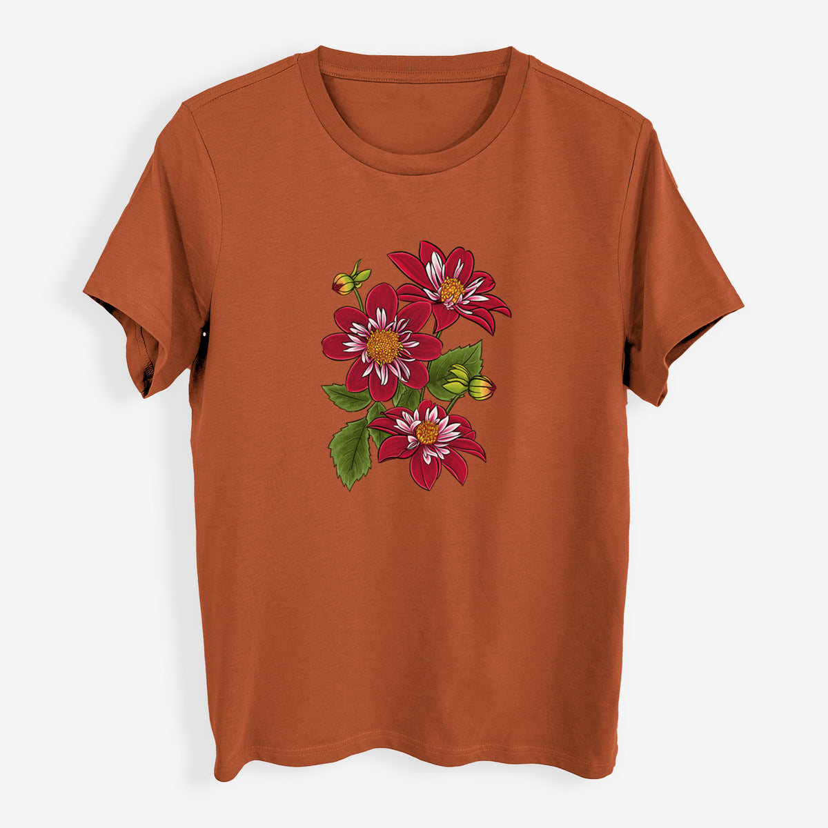 Dahlia Collarette - Night Butterfly - Womens Everyday Maple Tee