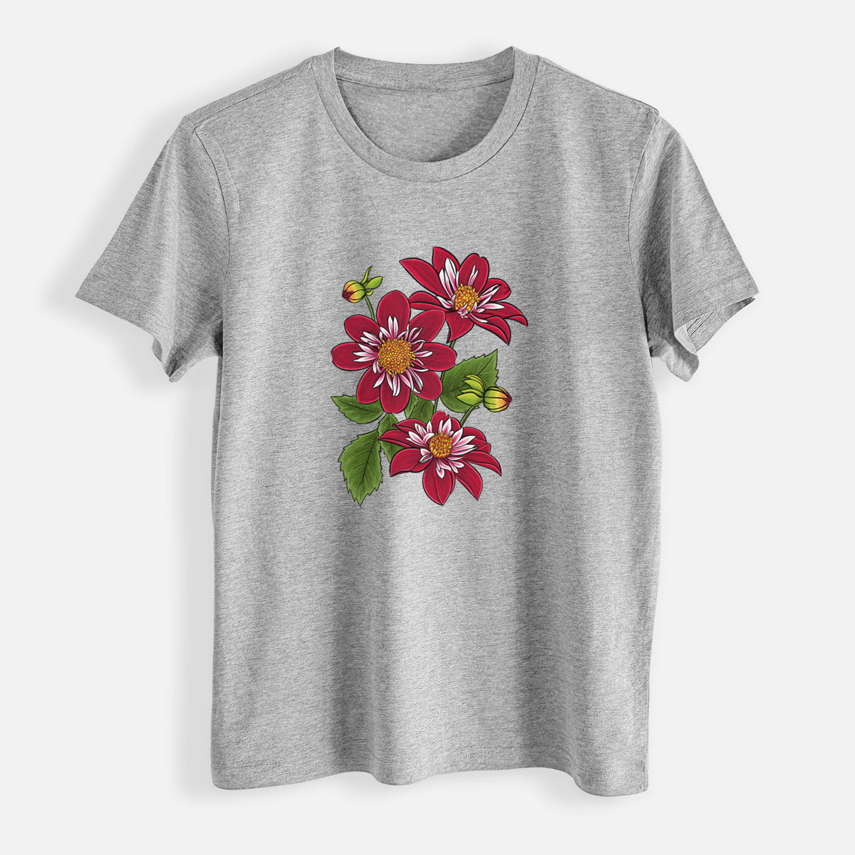 Dahlia Collarette - Night Butterfly - Womens Everyday Maple Tee