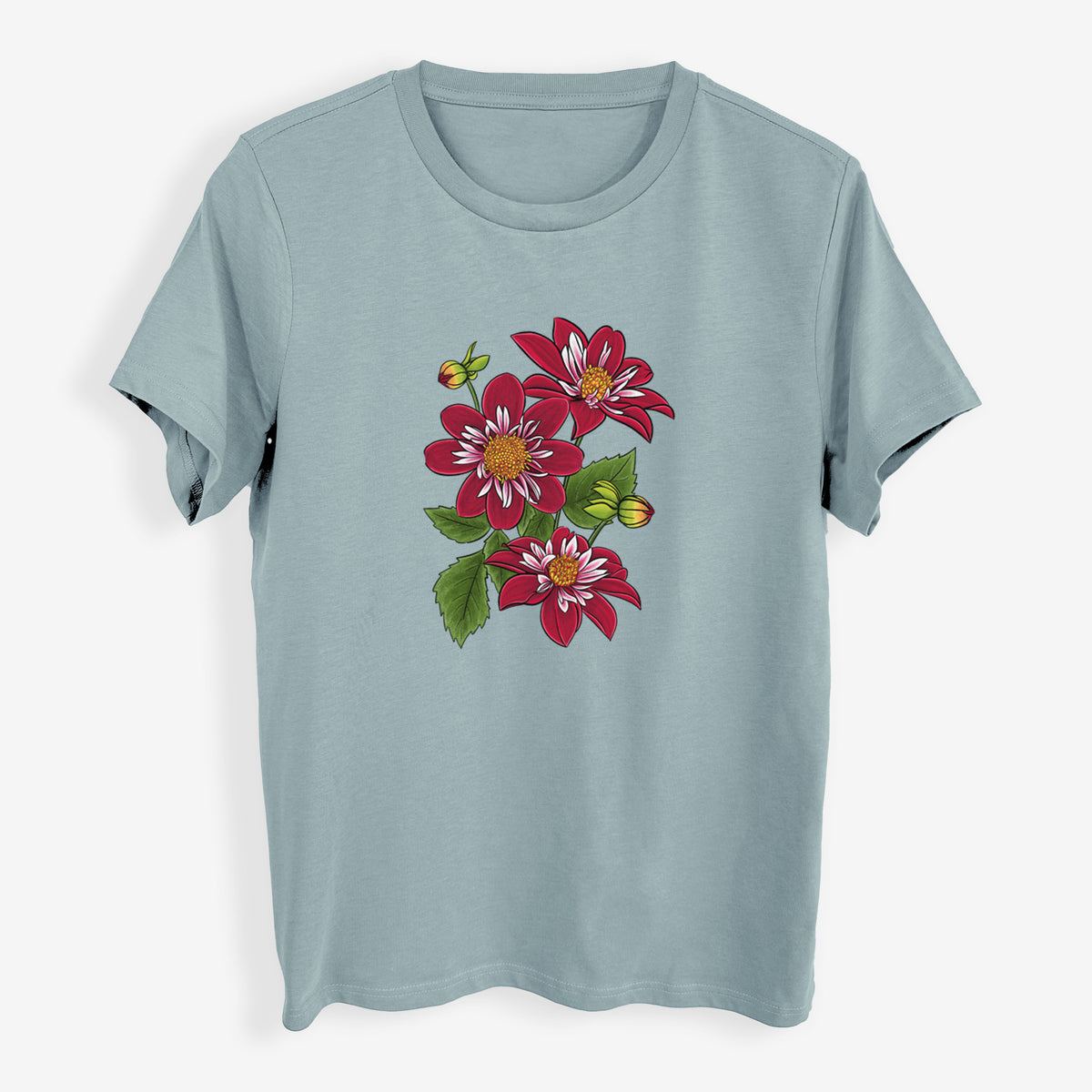 Dahlia Collarette - Night Butterfly - Womens Everyday Maple Tee