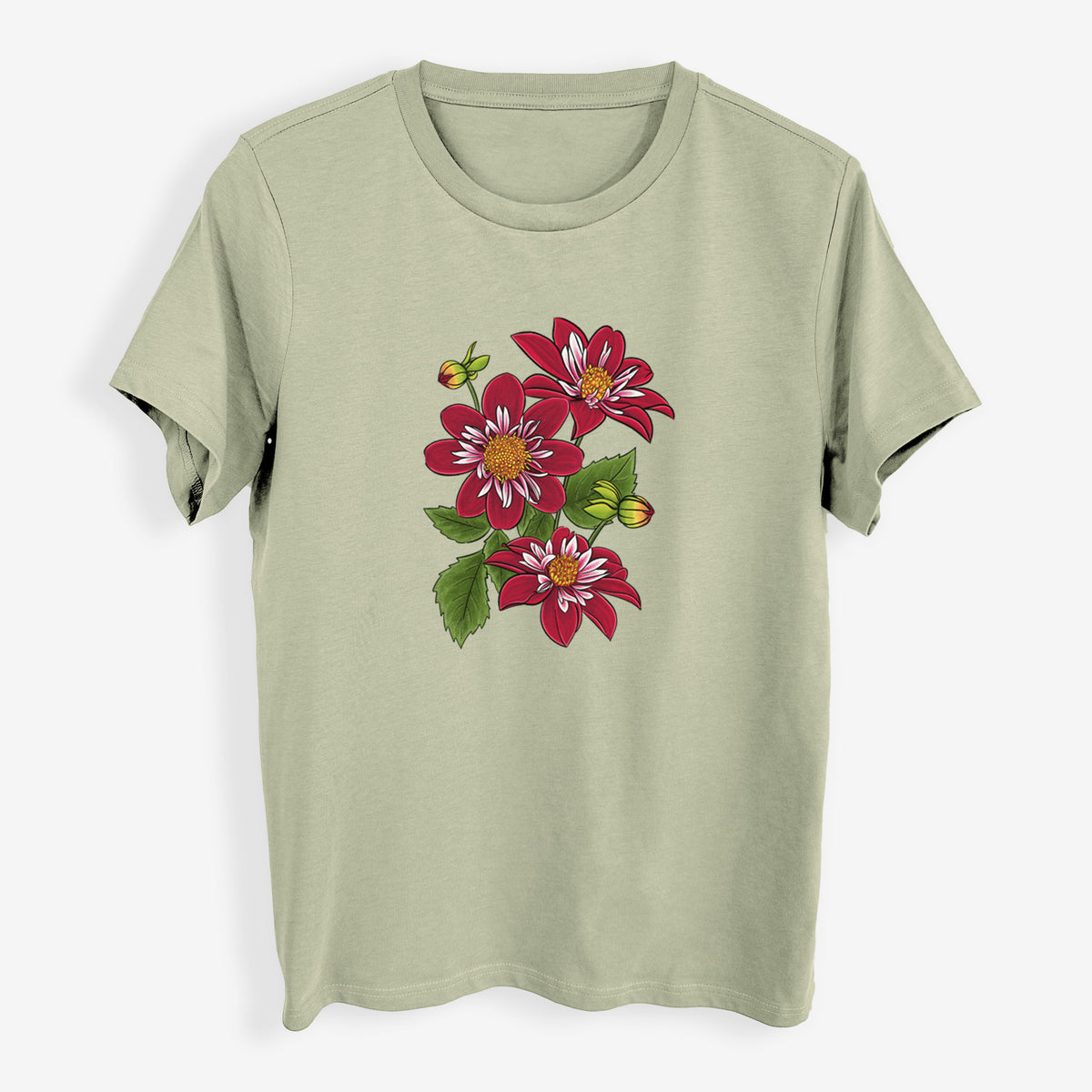 Dahlia Collarette - Night Butterfly - Womens Everyday Maple Tee