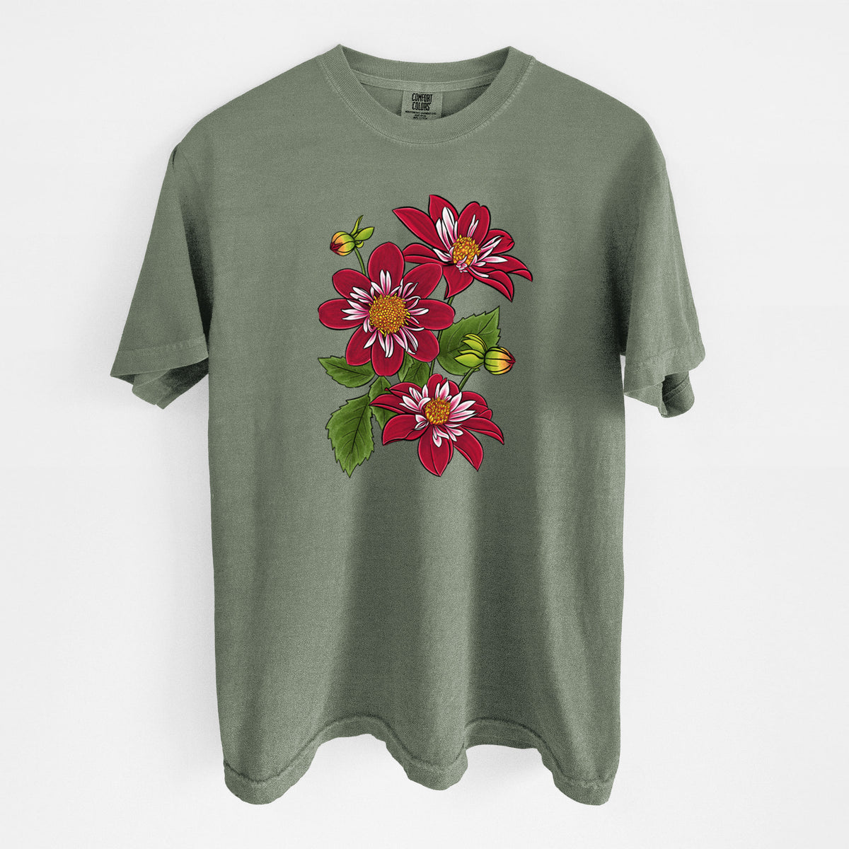 Dahlia Collarette - Night Butterfly - Unisex Comfort Colors Garment-Dyed Heavyweight T-shirt