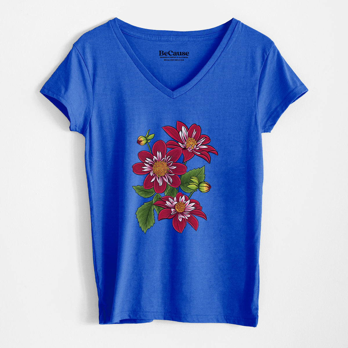 Dahlia Collarette - Night Butterfly - Women&#39;s 100% Recycled V-neck