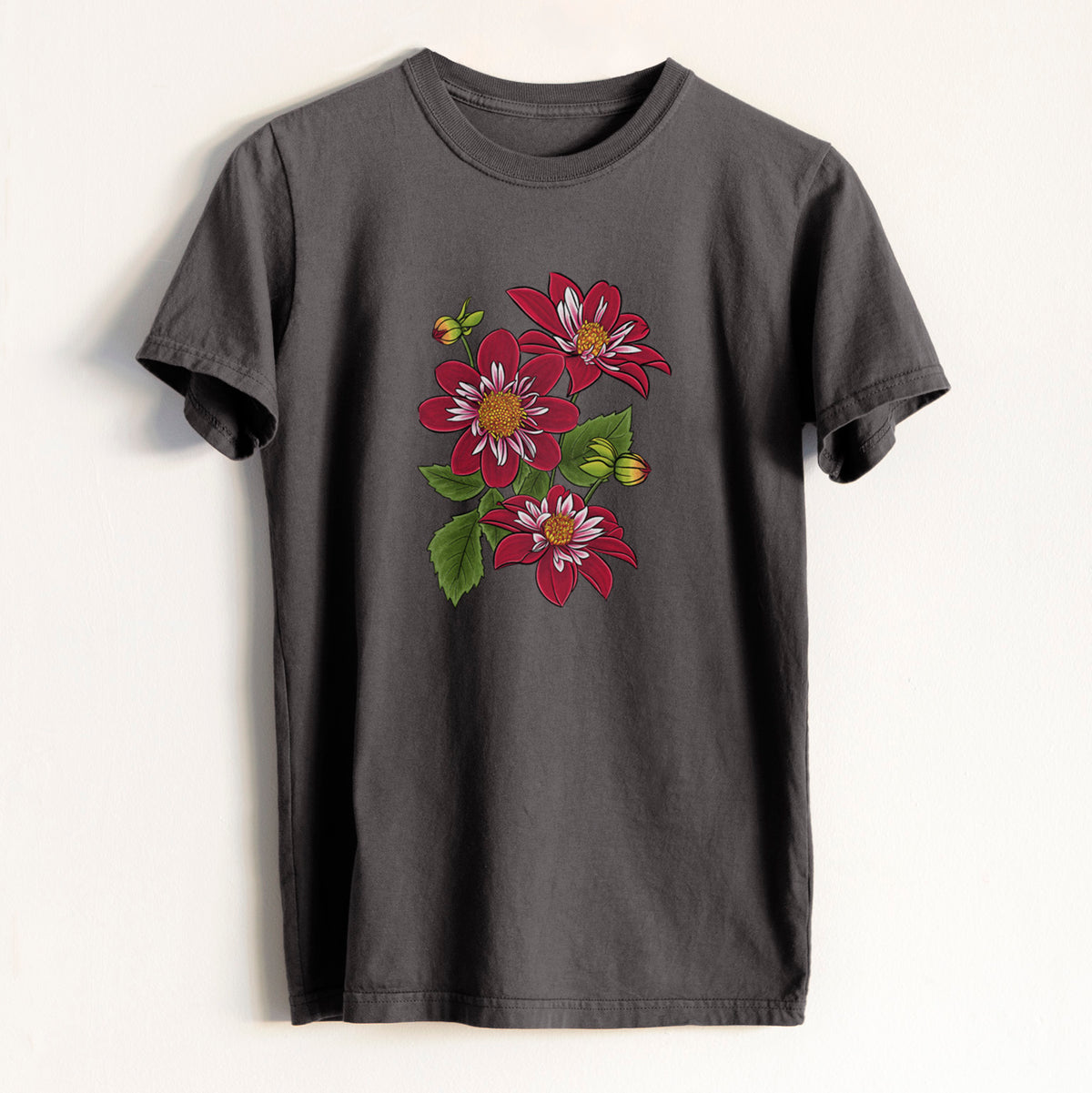 Dahlia Collarette - Night Butterfly - Heavyweight Men&#39;s 100% Organic Cotton Tee