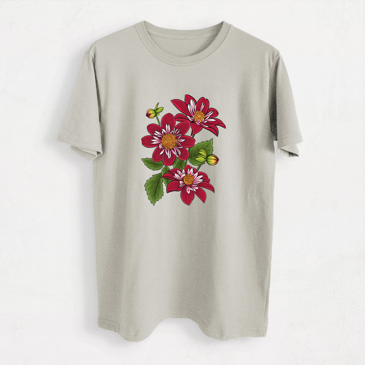 Dahlia Collarette - Night Butterfly - Heavyweight Men&#39;s 100% Organic Cotton Tee
